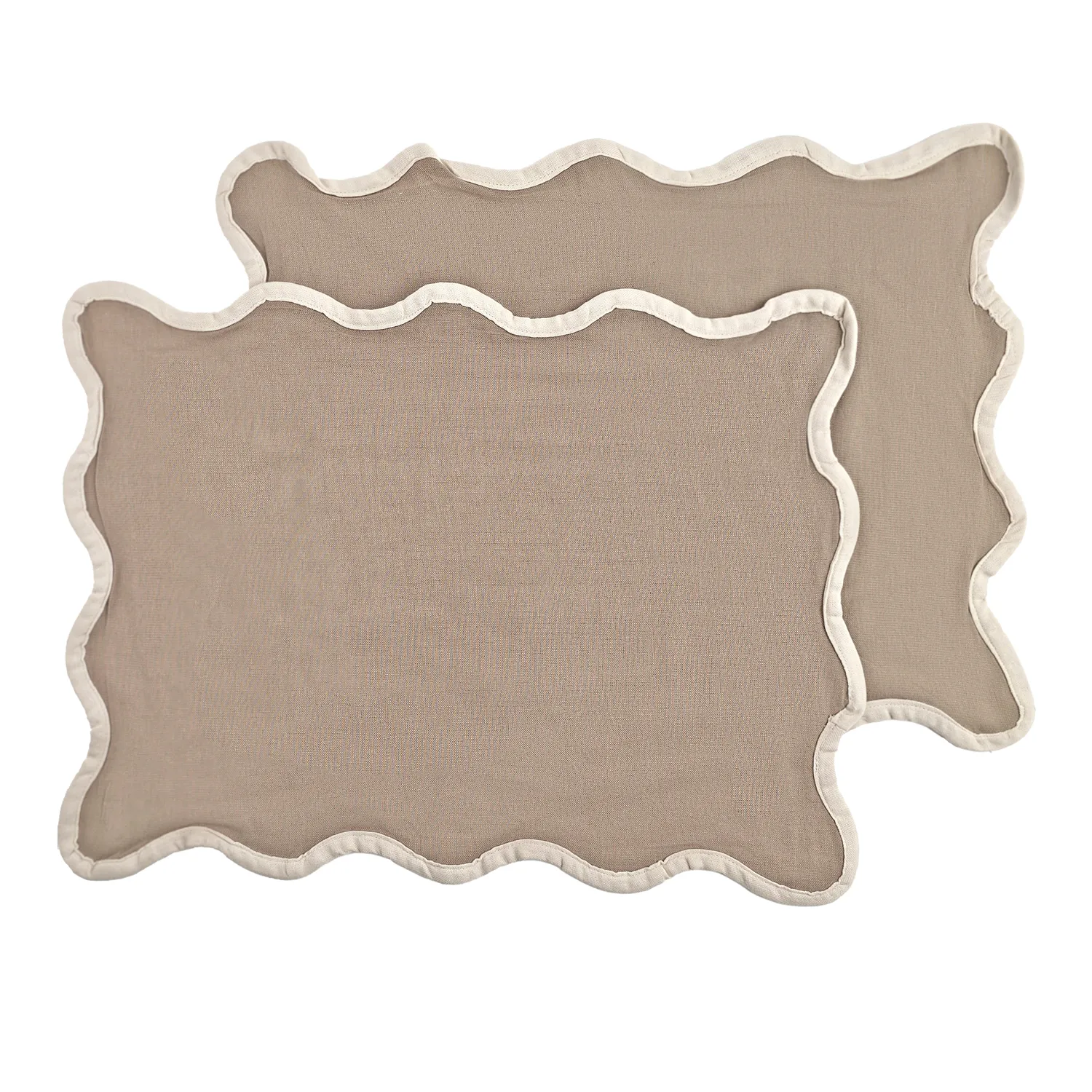 Bordbrikke 2-pakning - Yrsa (mørk beige)