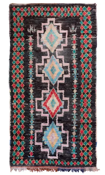Marokkansk Boucherouite-teppe 310 x 160 cm