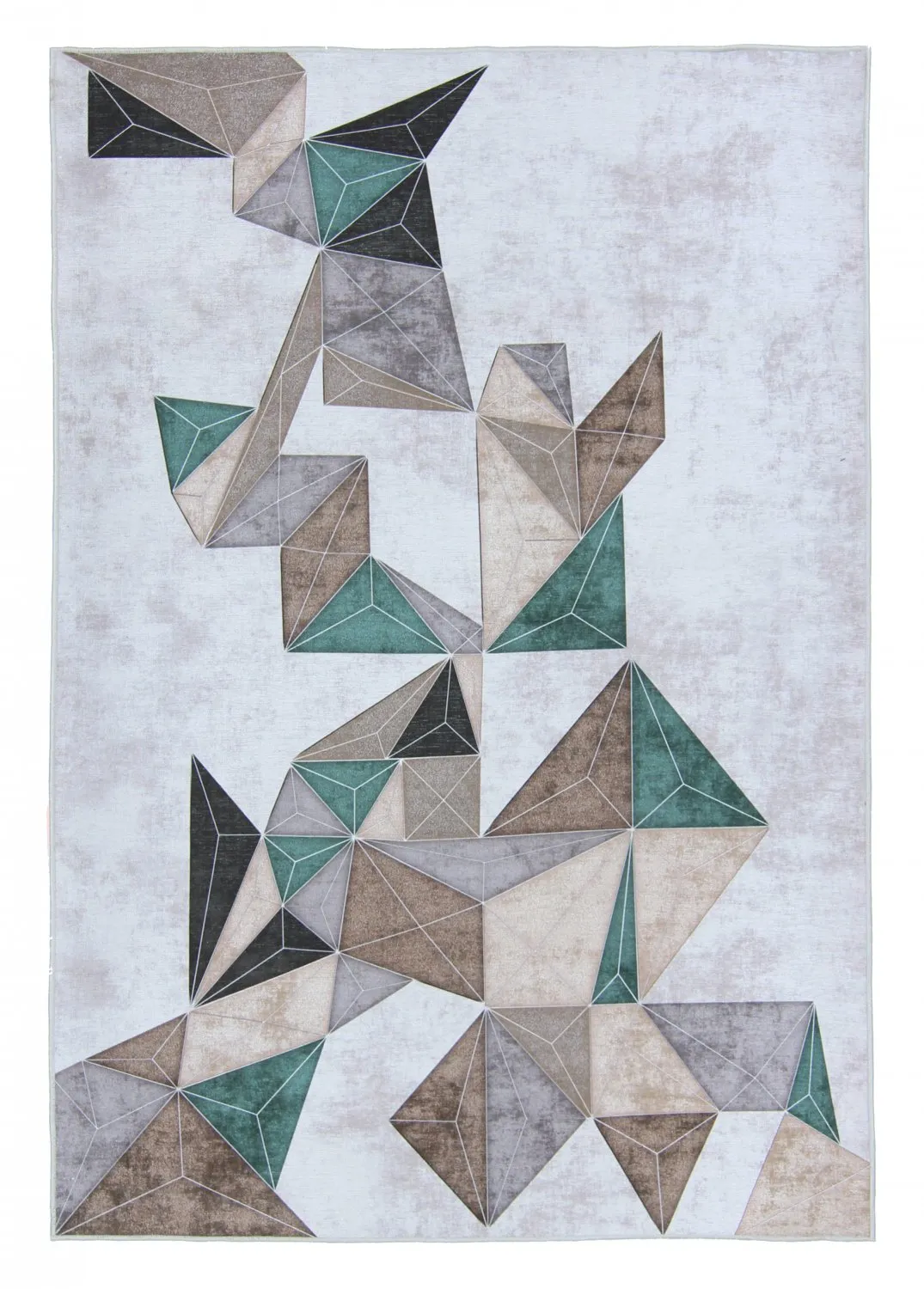Wilton-teppe - Feres (grå/beige/multi)