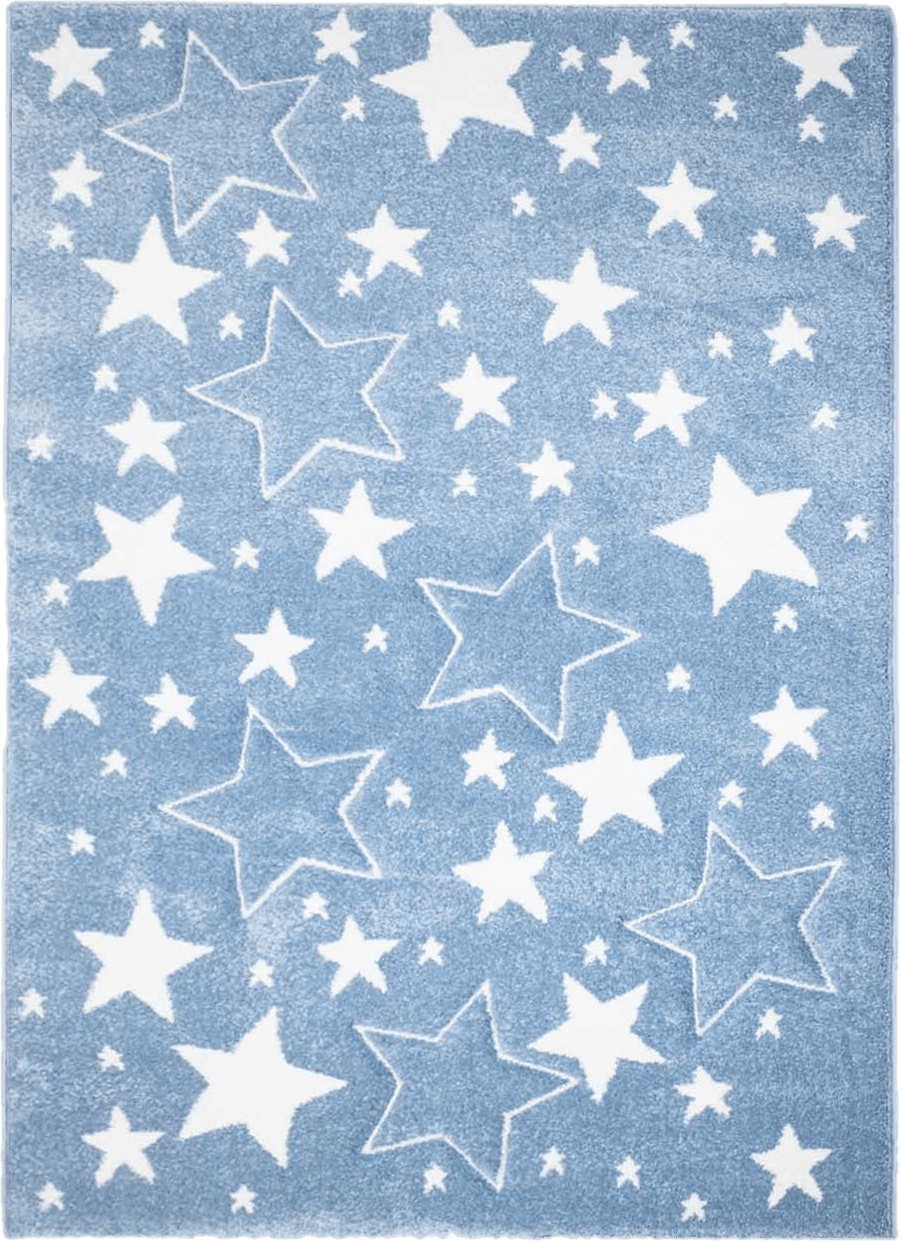 Barneteppe - Bueno Stars (blå)
