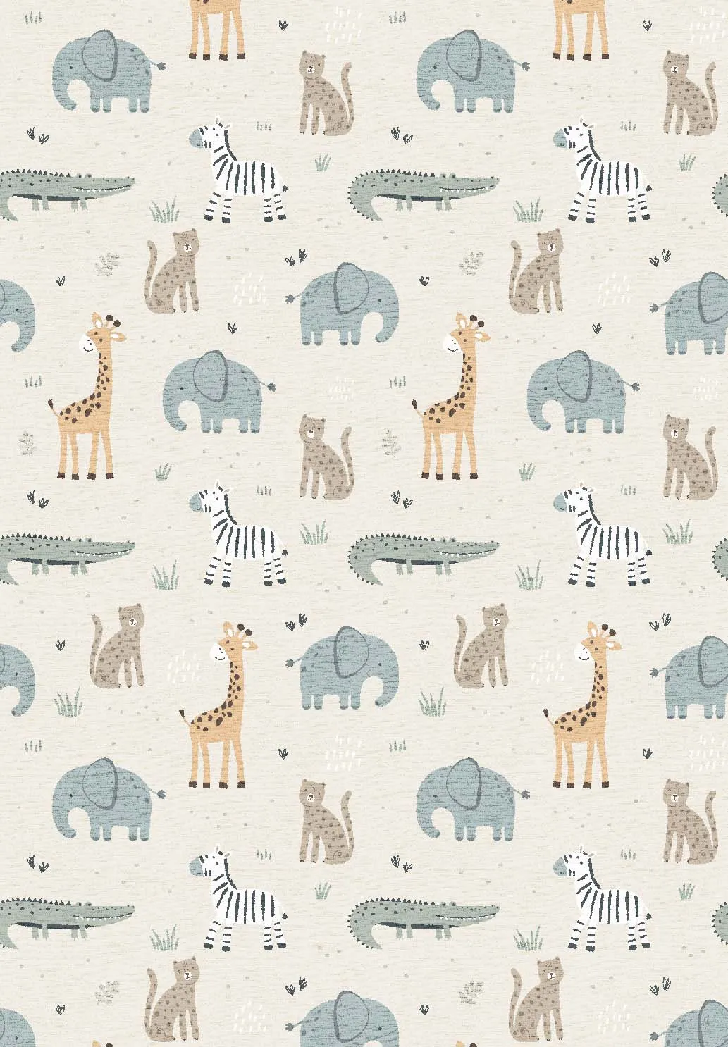 Barneteppe - Safari Friends (multi)