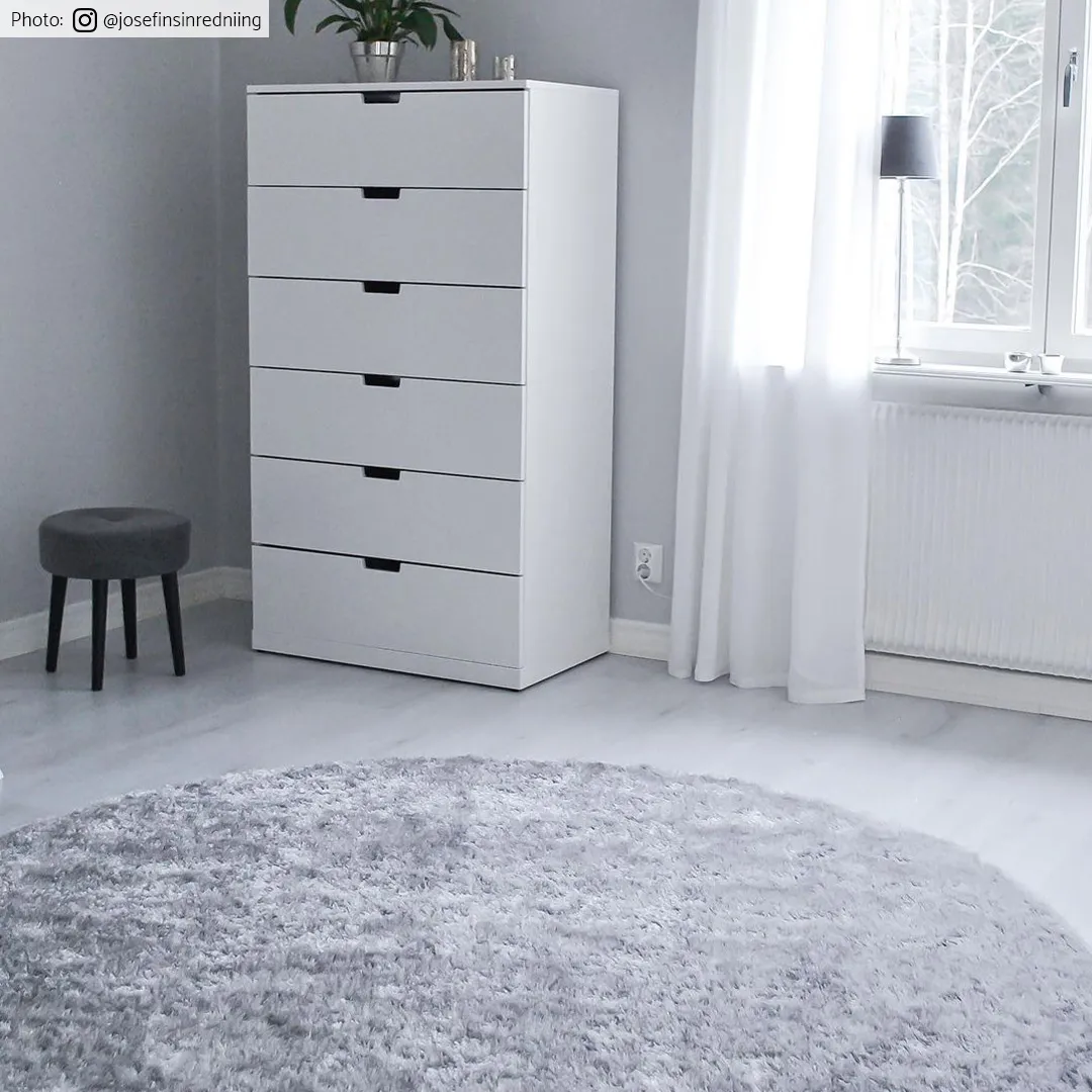 Runde tepper - Cosy (sølv)
