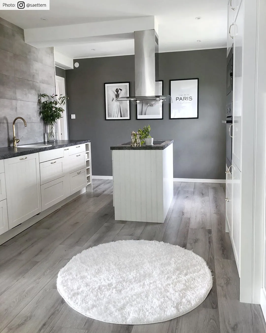 Runde tepper - Cosy (hvit)