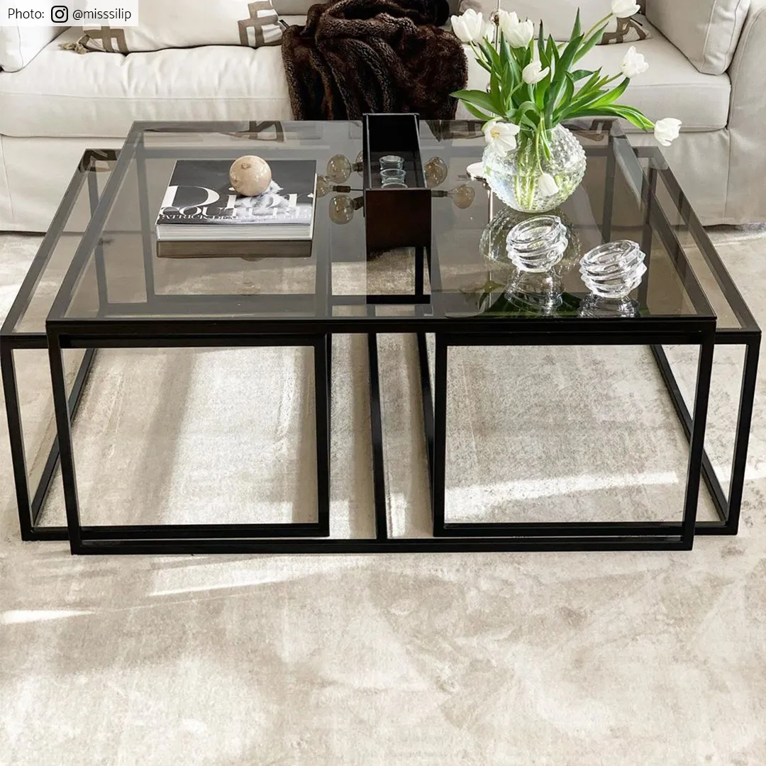 Wilton-teppe - Art Silk (lysegrå/beige)