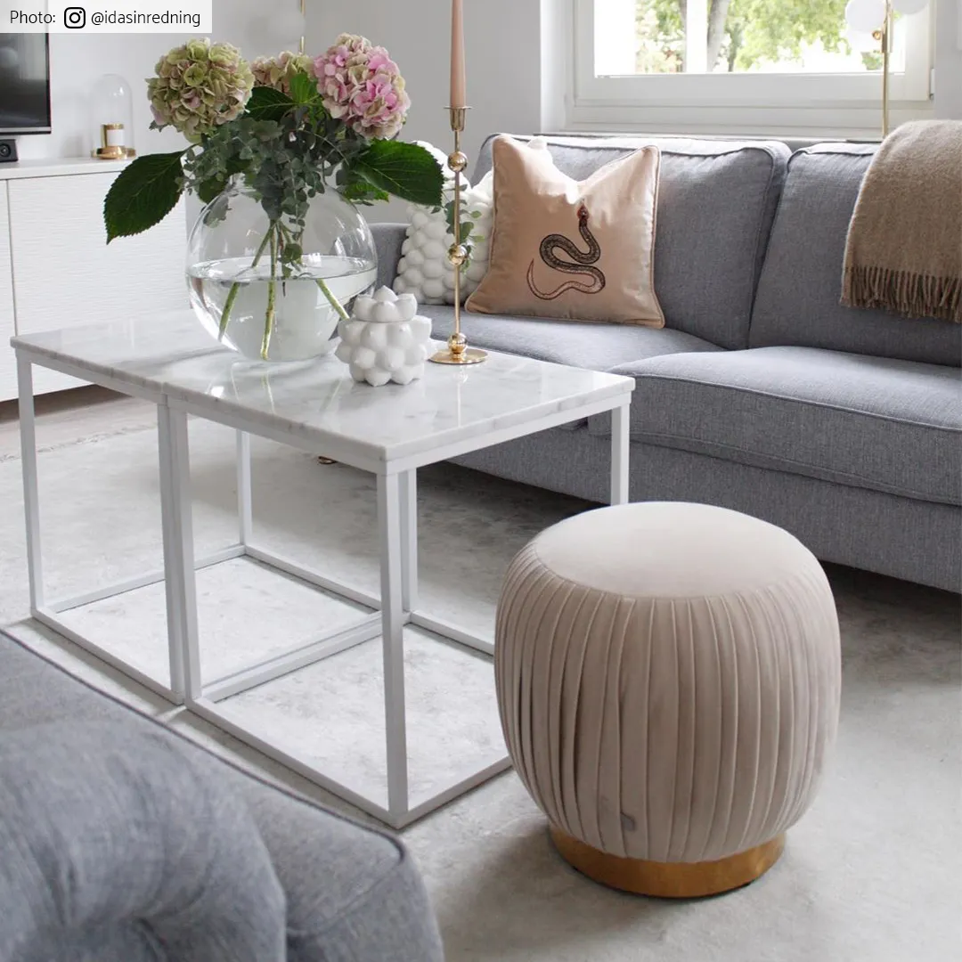 Wilton-teppe - Art Silk (lysegrå/beige)