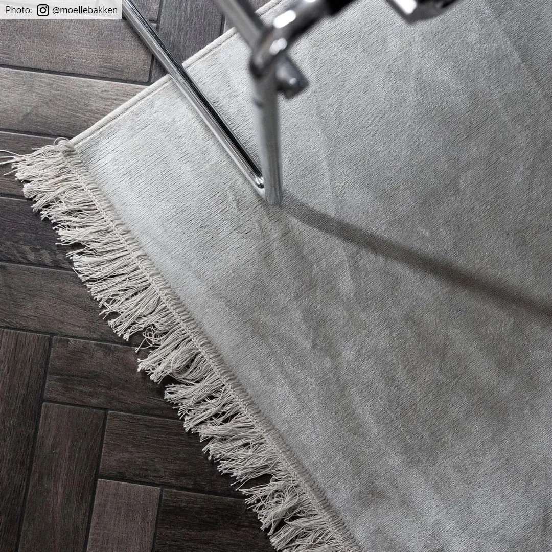 Wilton-teppe - Art Silk (lysegrå/beige)