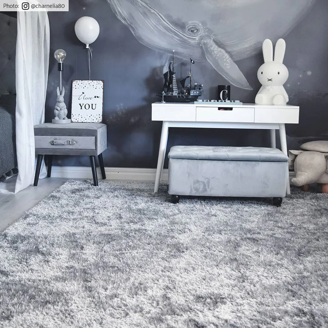 Runde tepper - Cosy (sølv)