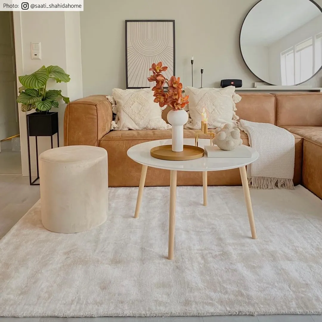 Viskoseteppe - Jodhpur Special Luxury Edition (lysbeige)