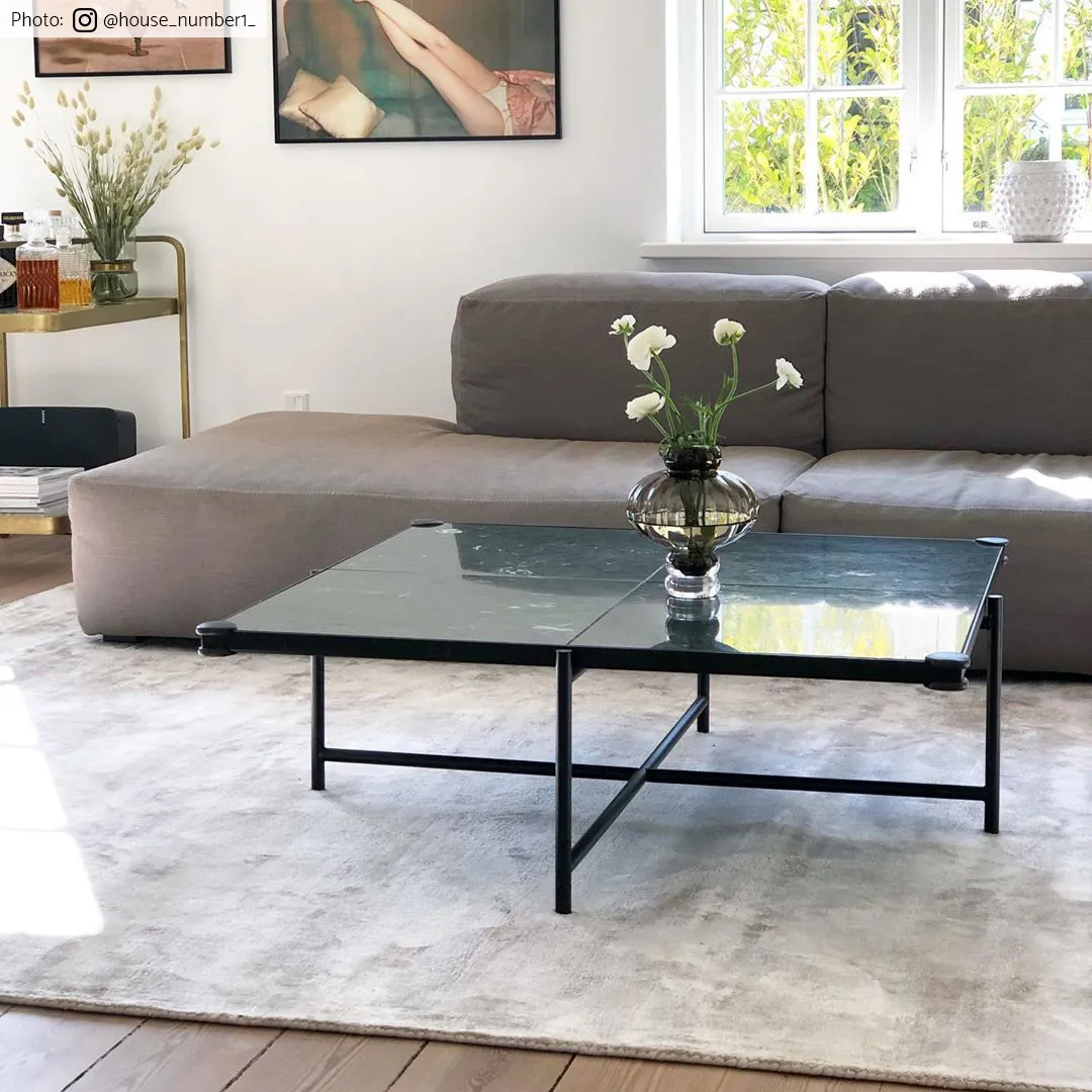 Rundt teppe - Jodhpur Special Luxury Edition Viskose (lysgrå/beige)