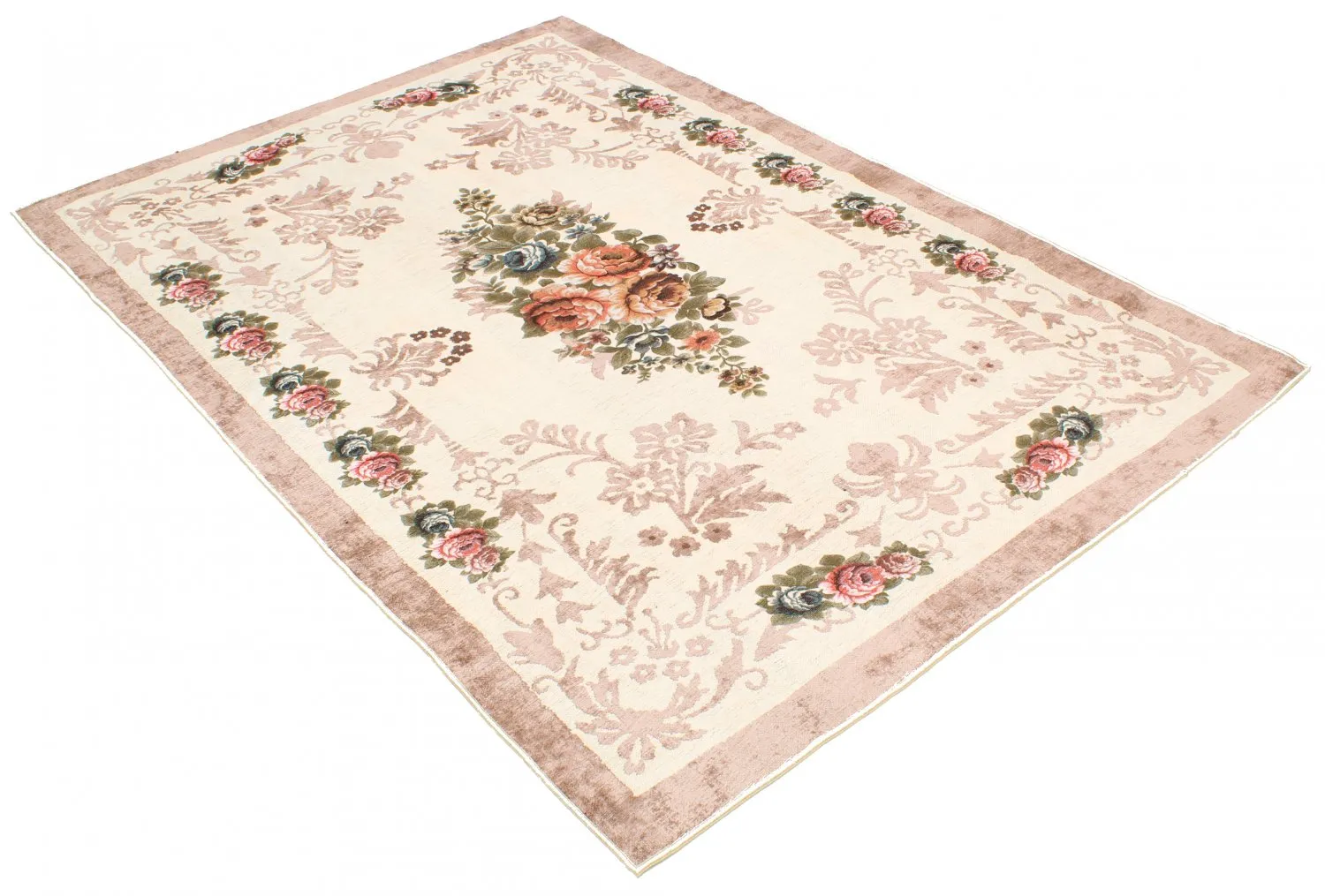 Wilton-teppe - Delpha (beige/multi)