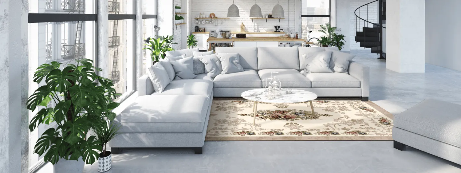 Wilton-teppe - Delpha (beige/multi)