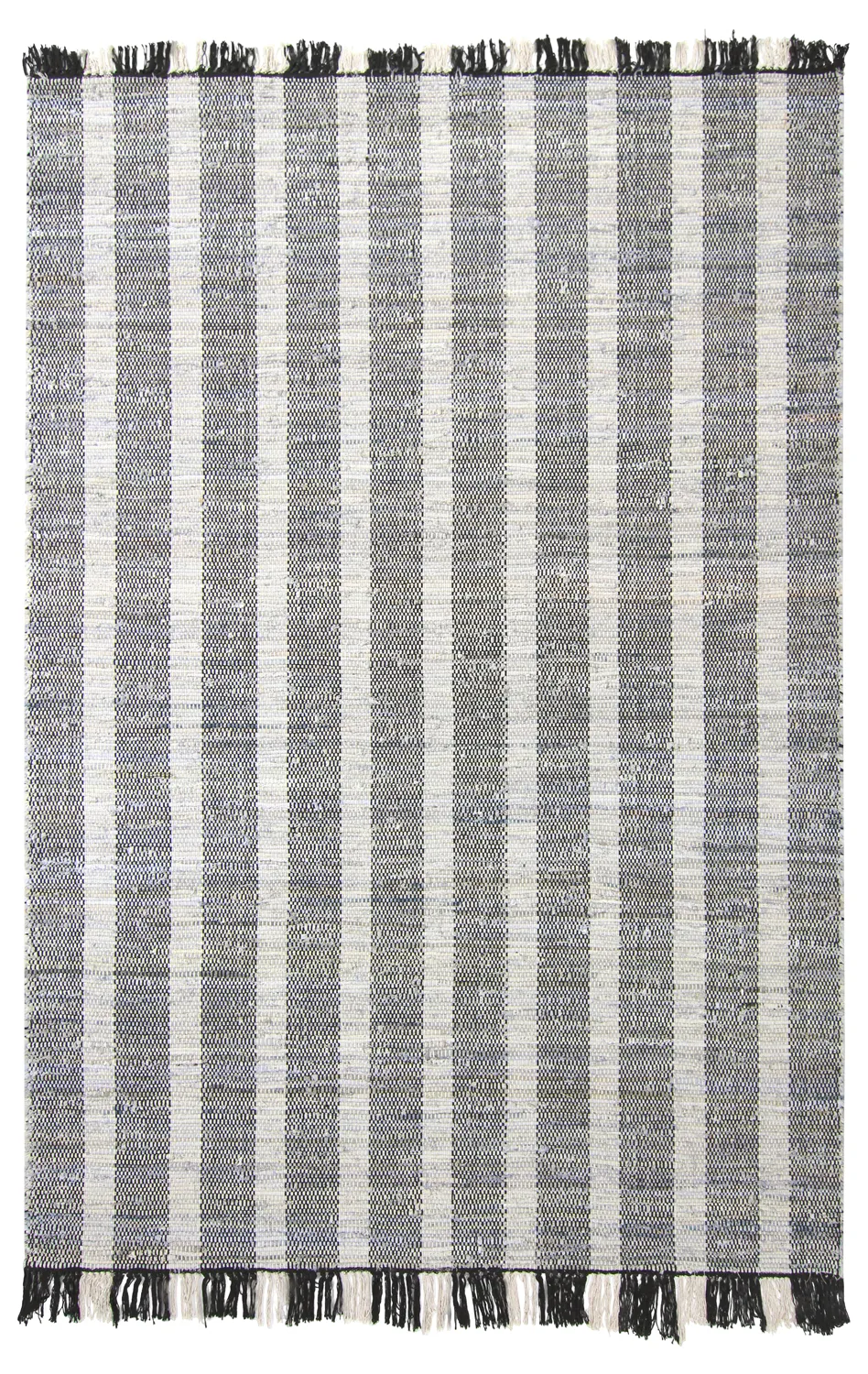 Denimteppe - Ally (svart/off white)