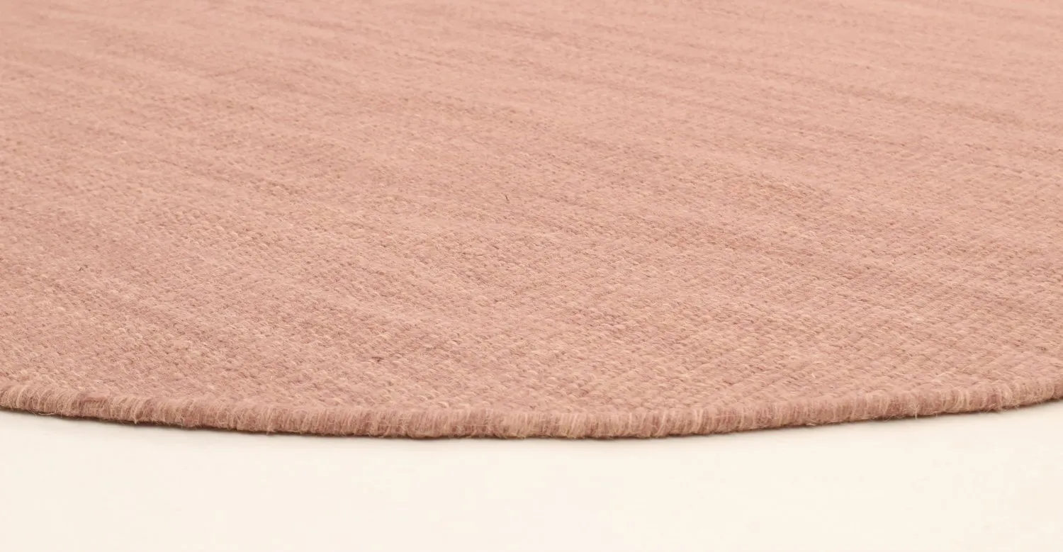 Runde tepper - Dhurry (rosa)