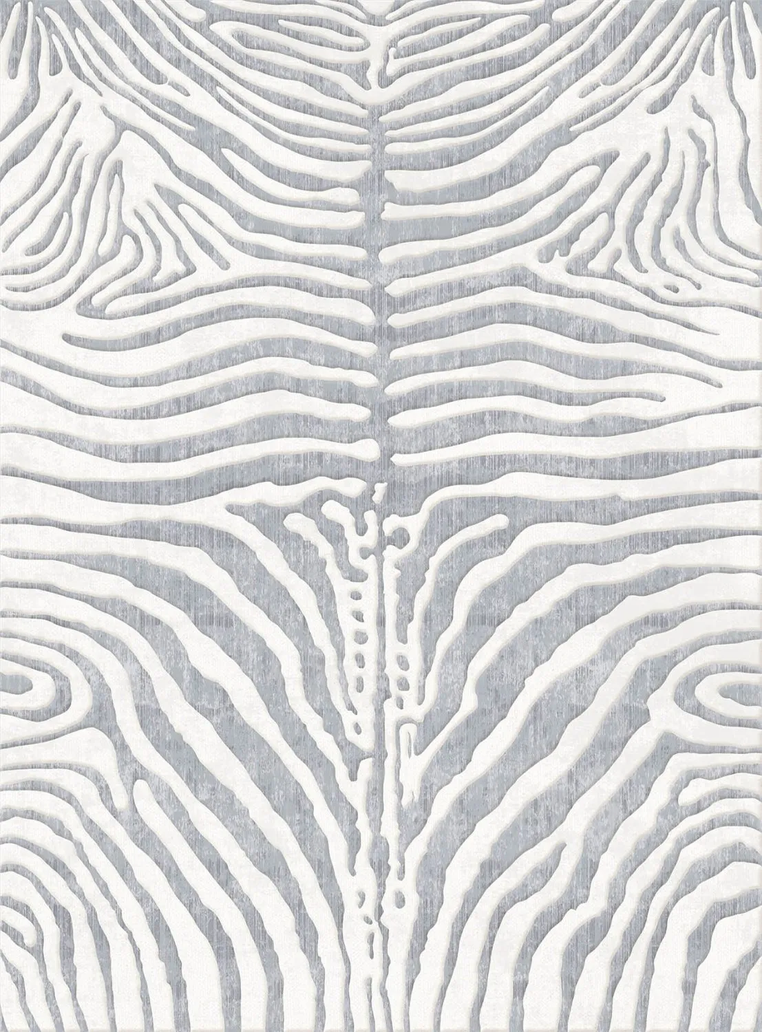 Wilton-teppe - Zebra (grå/hvit)