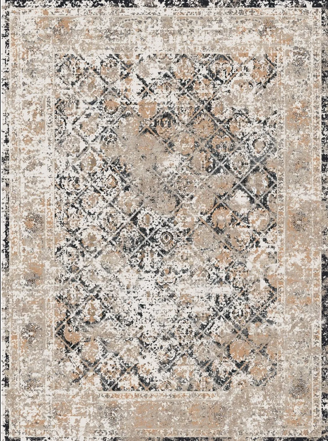 Wilton-teppe - Douz (sort/multi)
