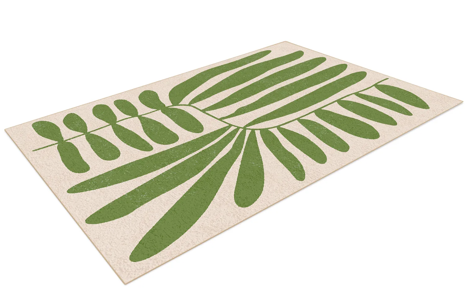 Wilton-teppe - Romilly (beige/grønn)
