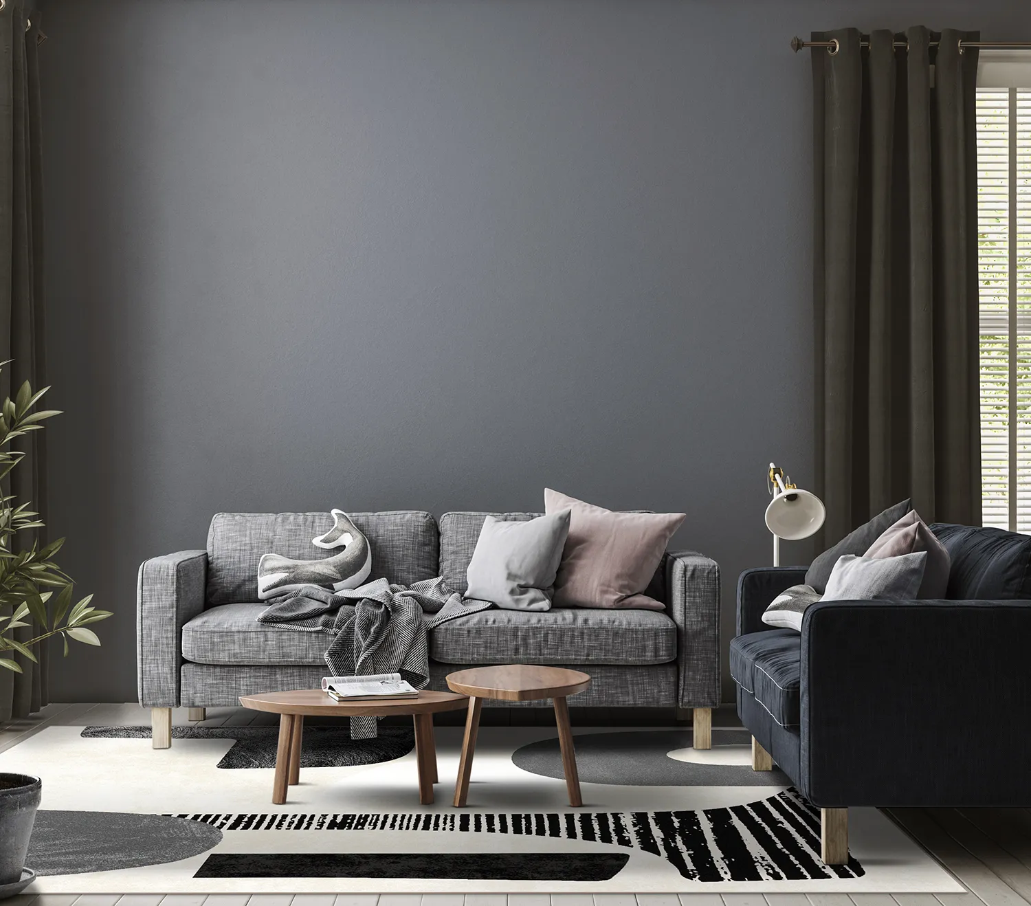 Wilton-teppe - Suki (beige/svart)