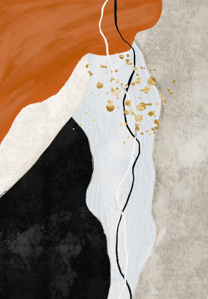 Wilton-teppe - Verity (oransje/multi)