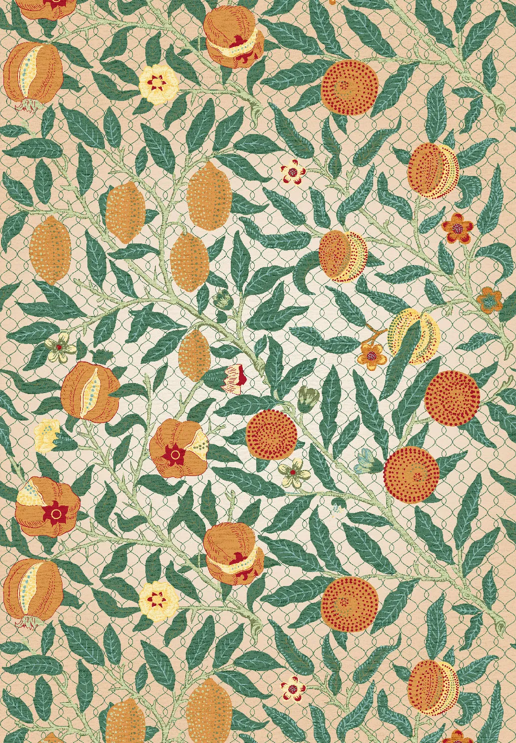Wilton-teppe - Cosette (oransje/multi)