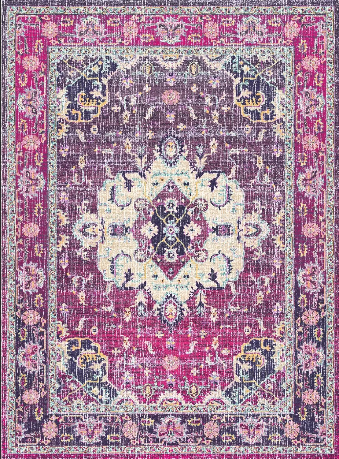 Wilton-teppe - Siliana (rosa)