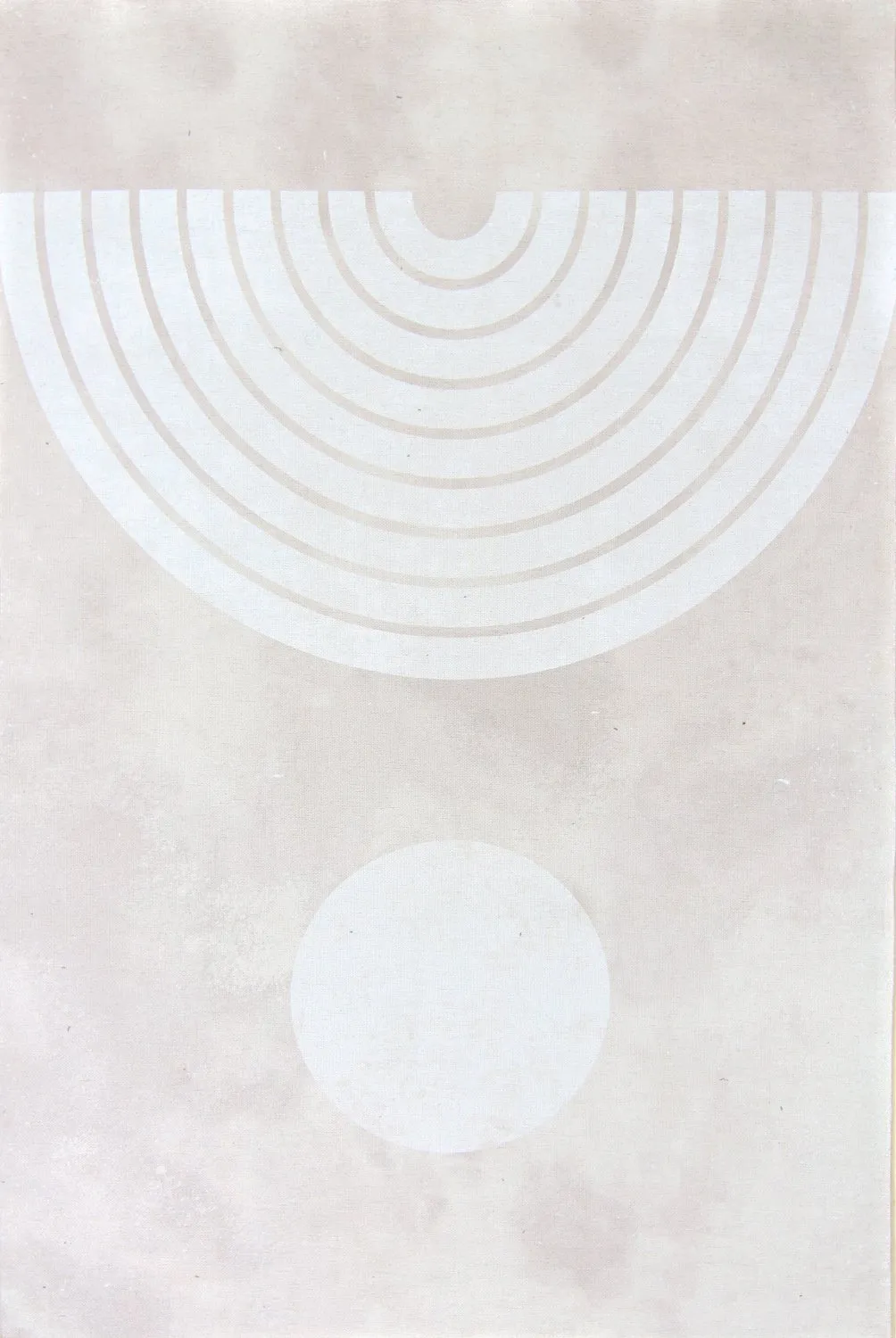Wilton-teppe - Dole (beige/hvit)