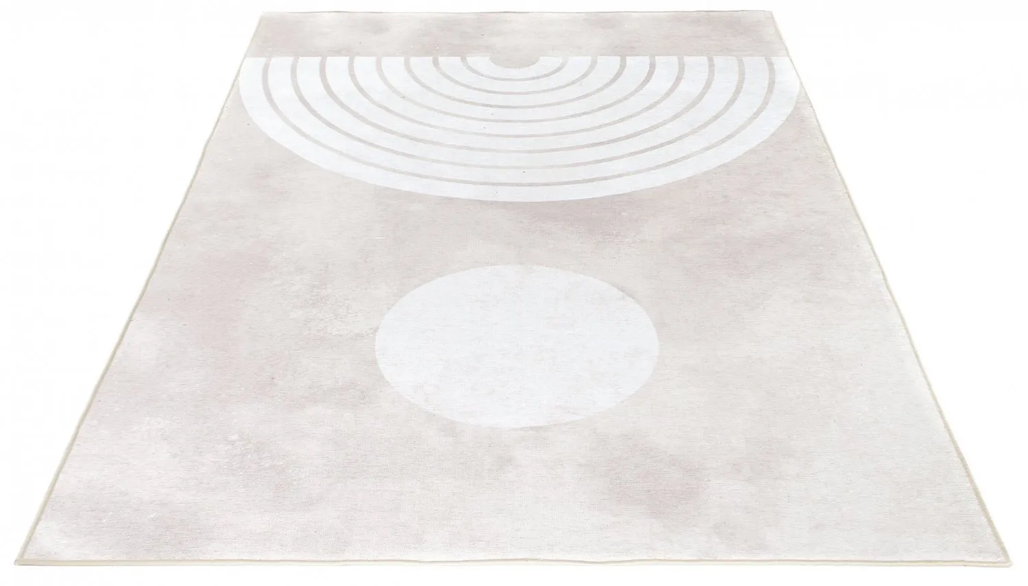Wilton-teppe - Dole (beige/hvit)