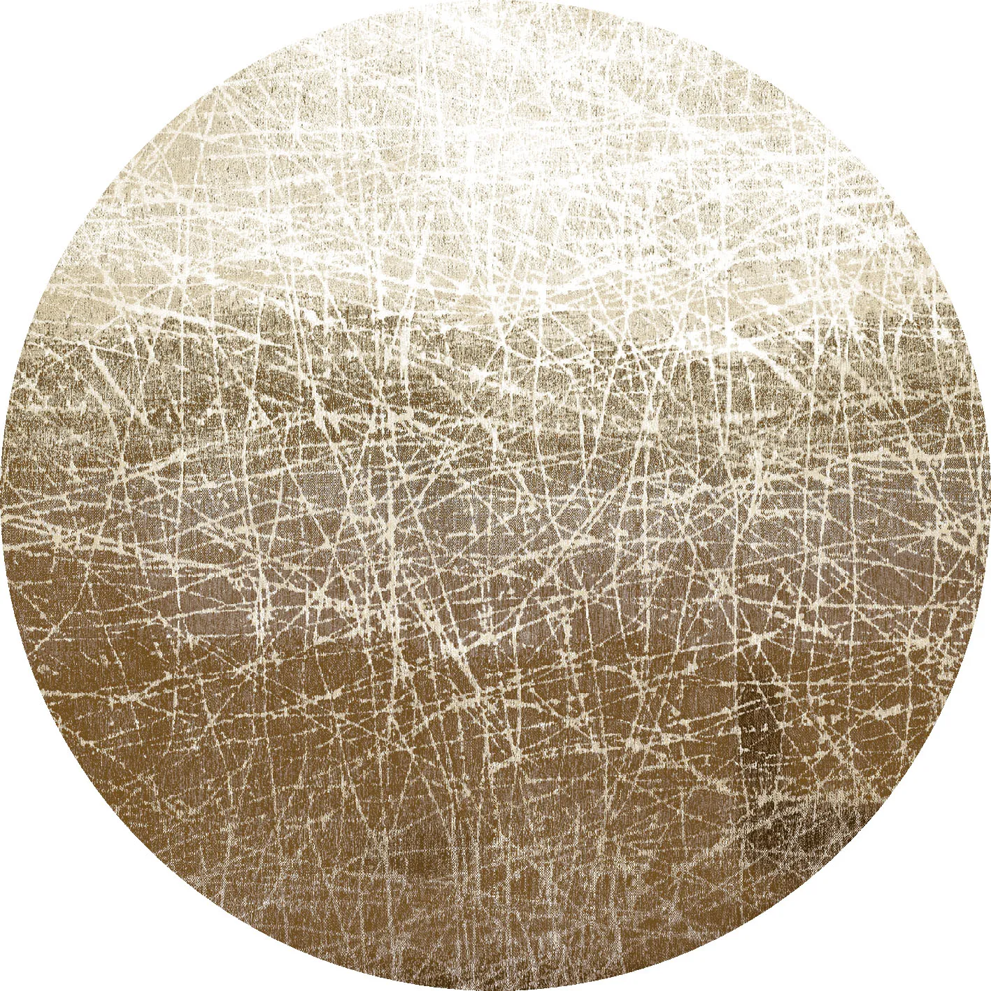 Rundt teppe - Jervis (beige)