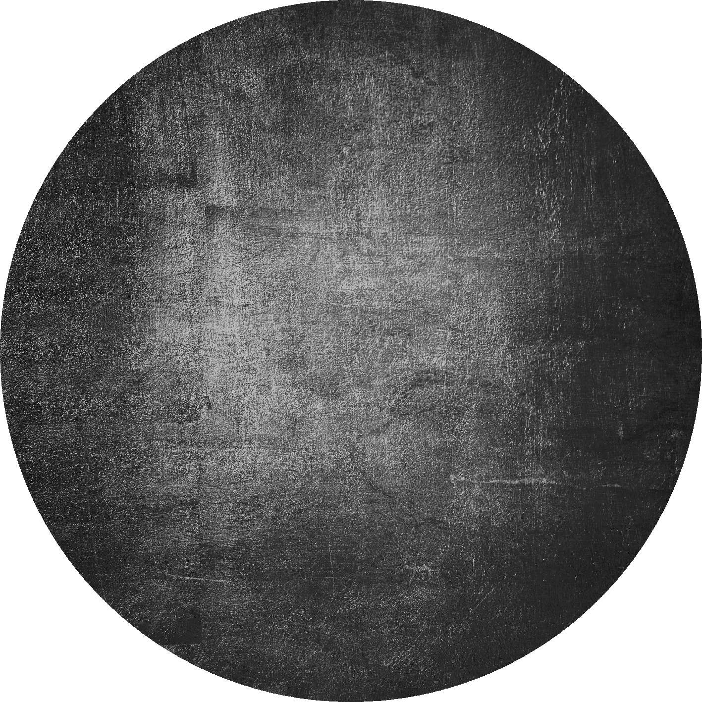 Rundt teppe - Serifos (mørk grå)