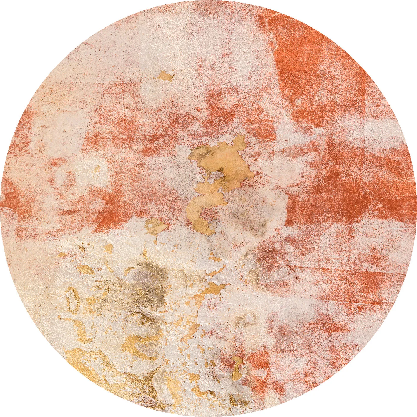 Rundt teppe - Periana (rosa/multi)