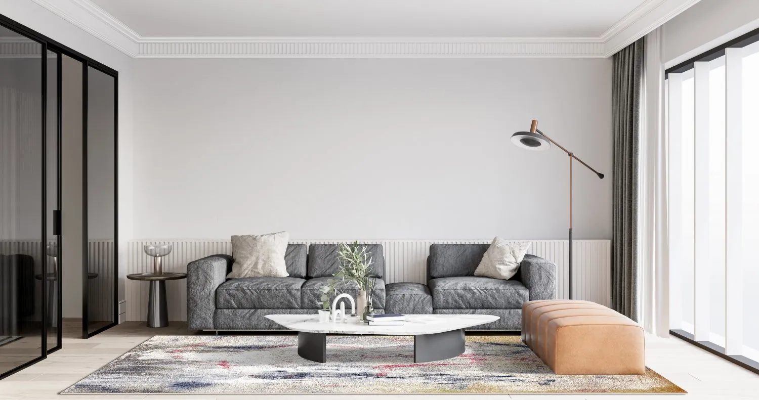 Wilton-teppe - Laurito (grå/beige/multi)