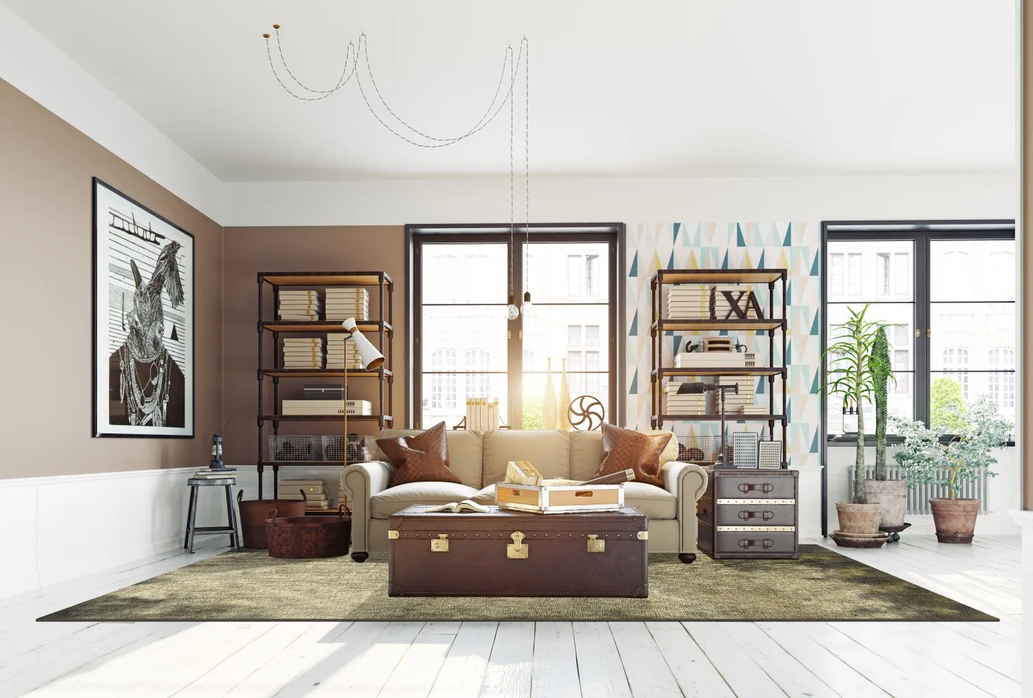 Wilton-teppe - Taberno (grå/beige)