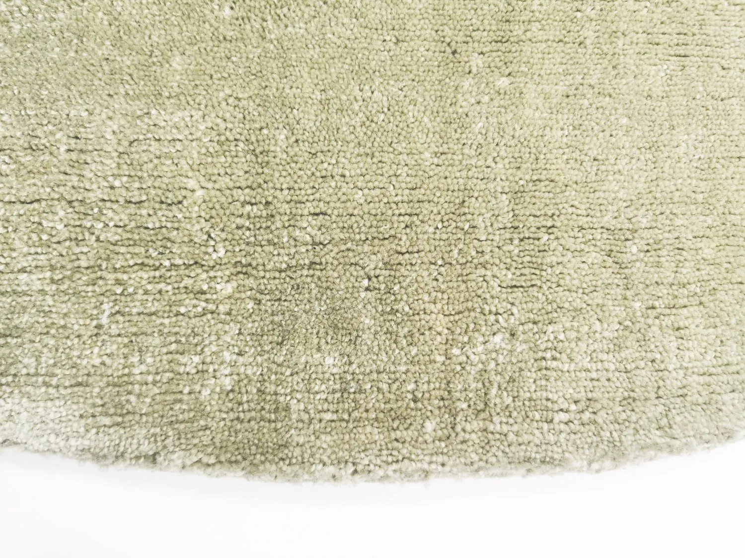 Rundt teppe - Recycled PET with viscose look (mint)