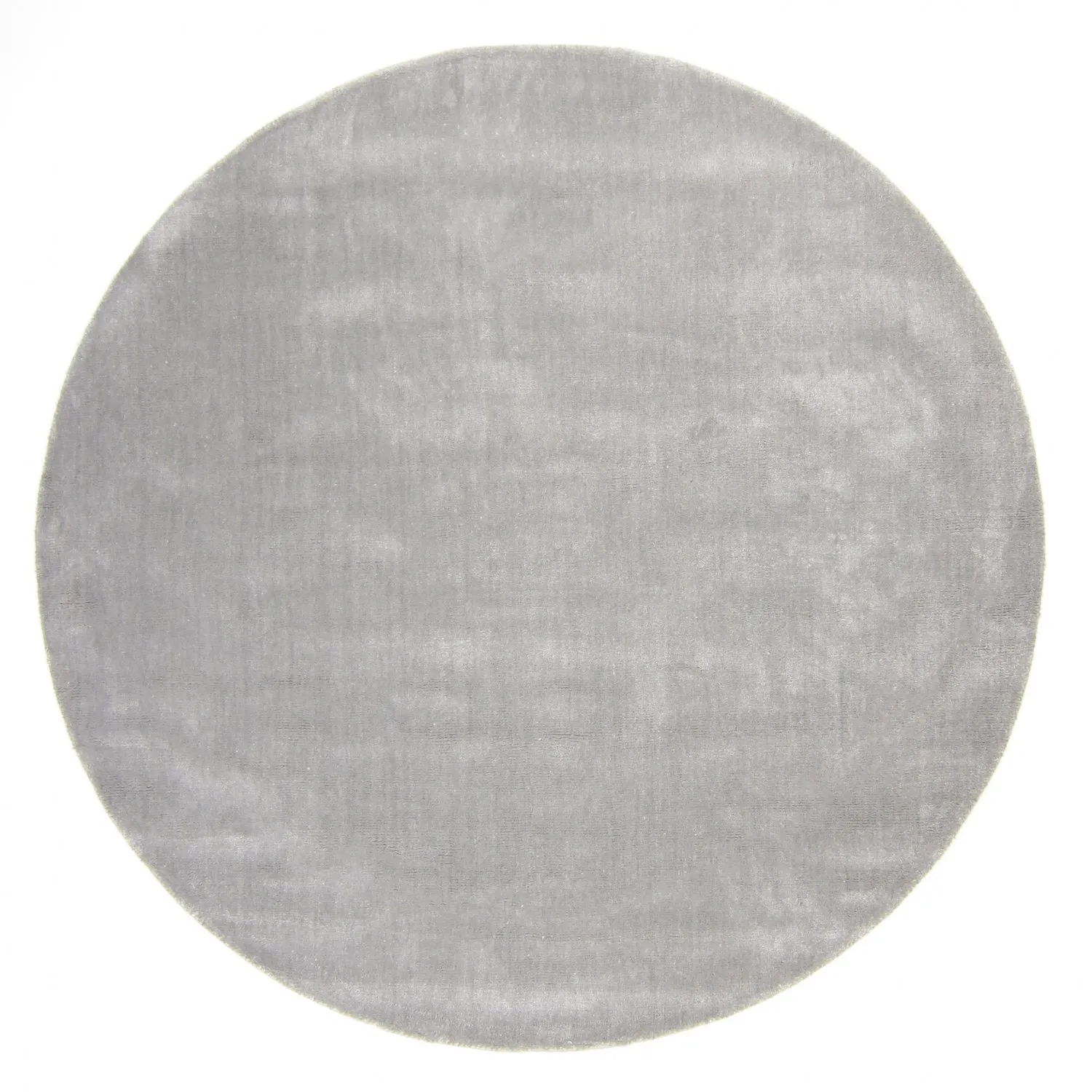 Rundt teppe - Recycled PET with viscose look (grå)