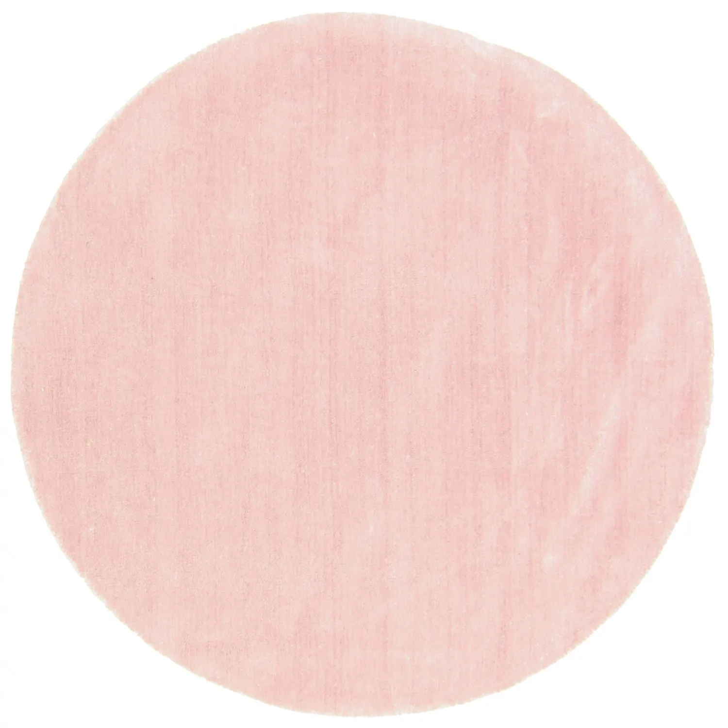 Rundt teppe - Recycled PET with viscose look (rosa)