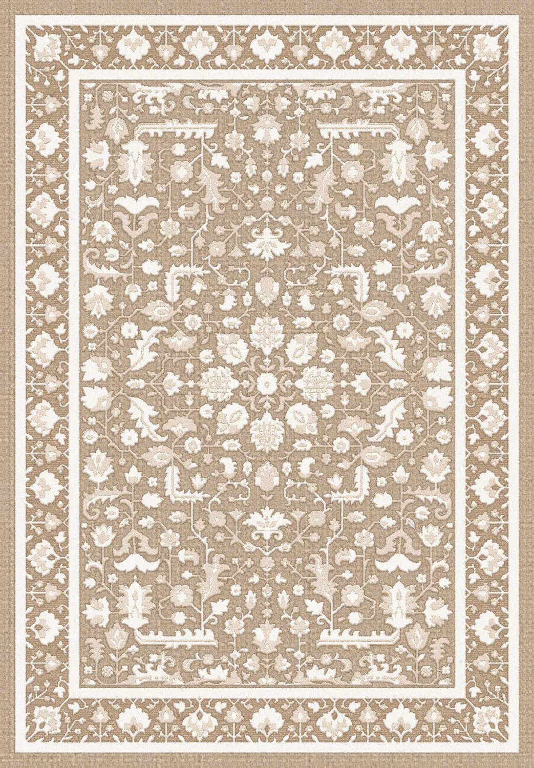 Wilton-teppe - Ember (beige/offwhite)