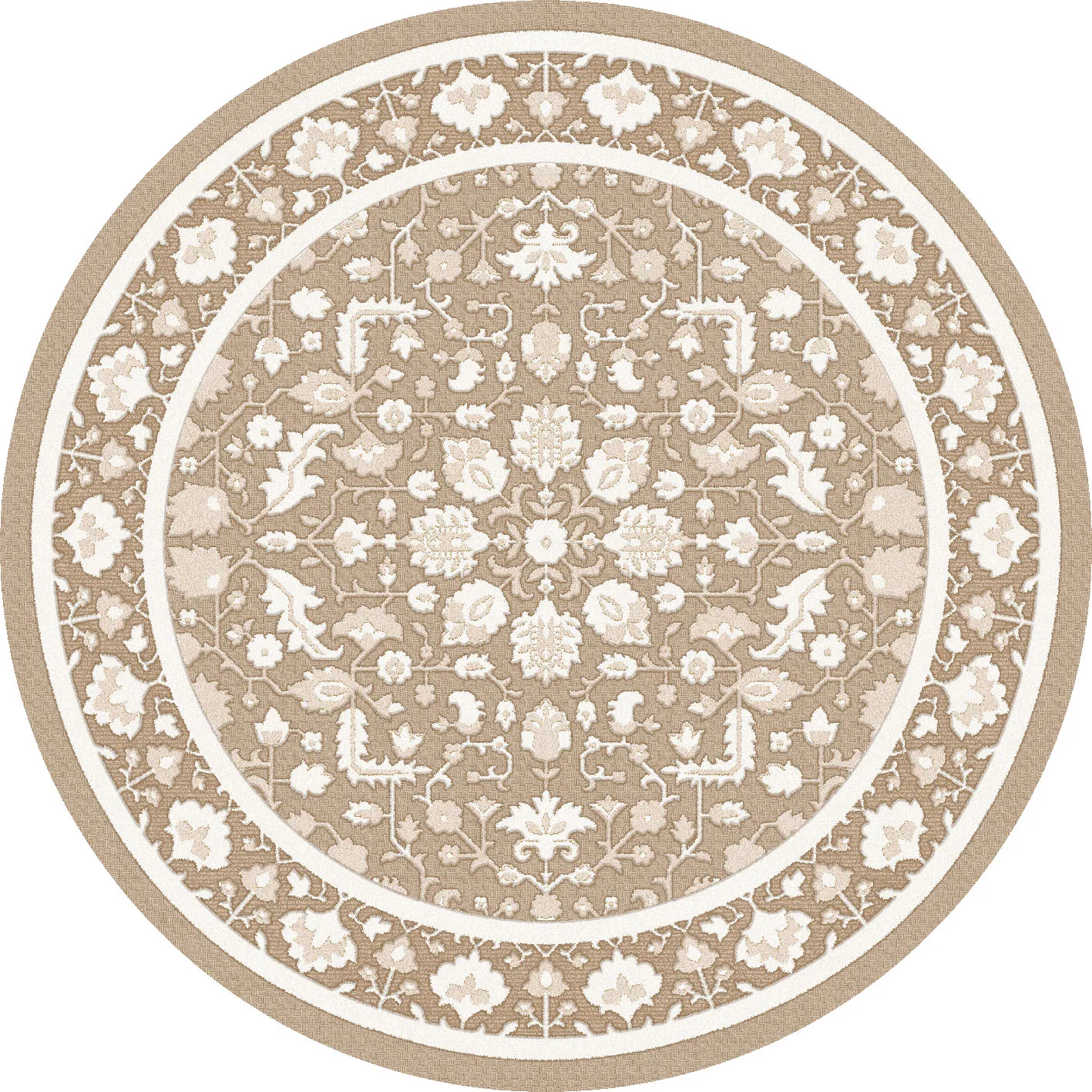 Runde tepper - Ember (beige/offwhite)