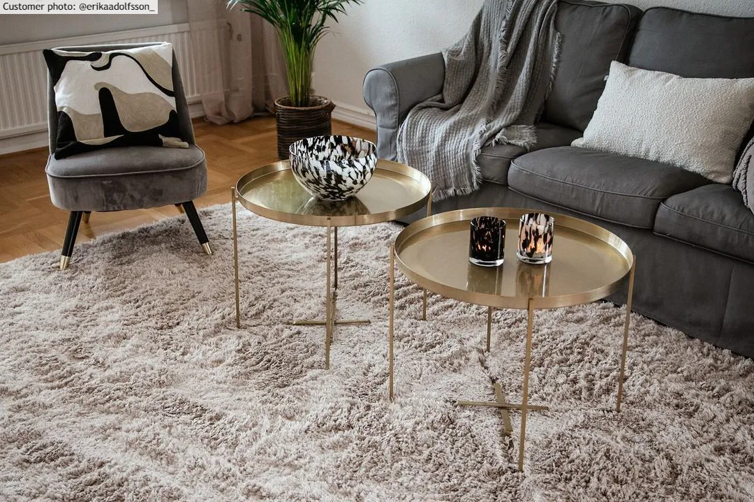 Runde tepper - Kanvas (beige)