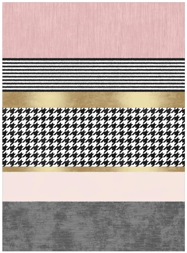 Wilton-teppe - Esme (rosa/multi)