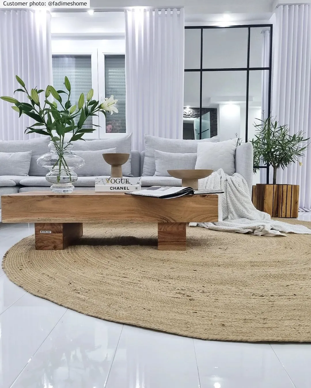 Runde tepper - San Francisco (jute)