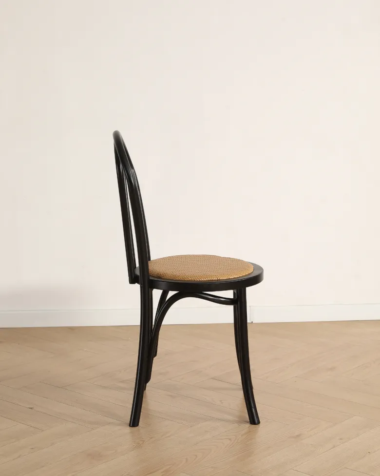 Stol - Bistro (rotting/svart) - 2 stk