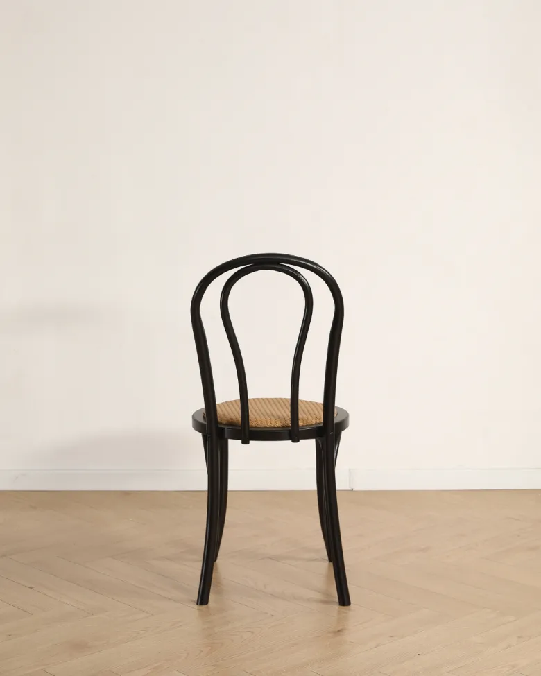 Stol - Bistro (rotting/svart) - 2 stk