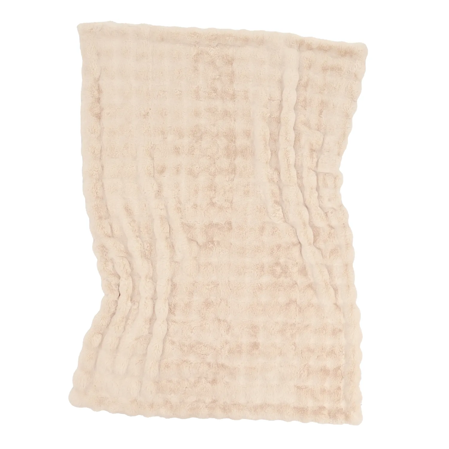 Pledd - Aranga Bubble Throw (beige)
