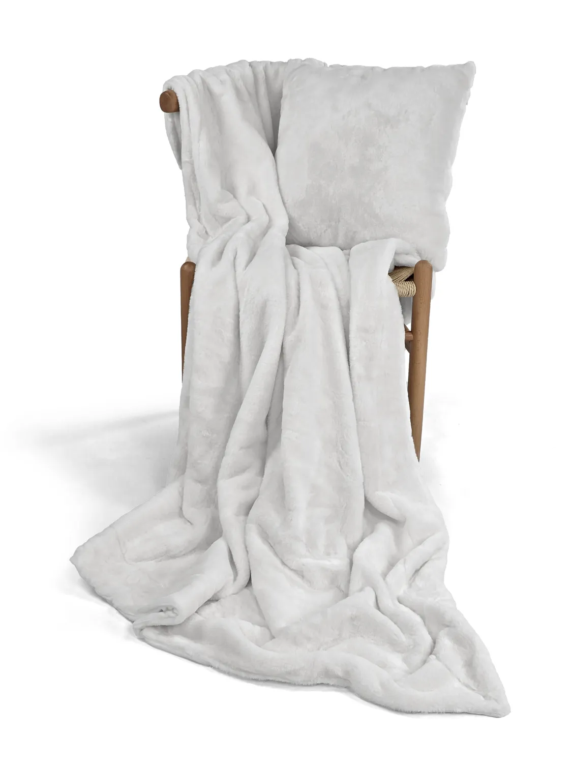Pledd - Aranga Super Soft Throw (hvit)