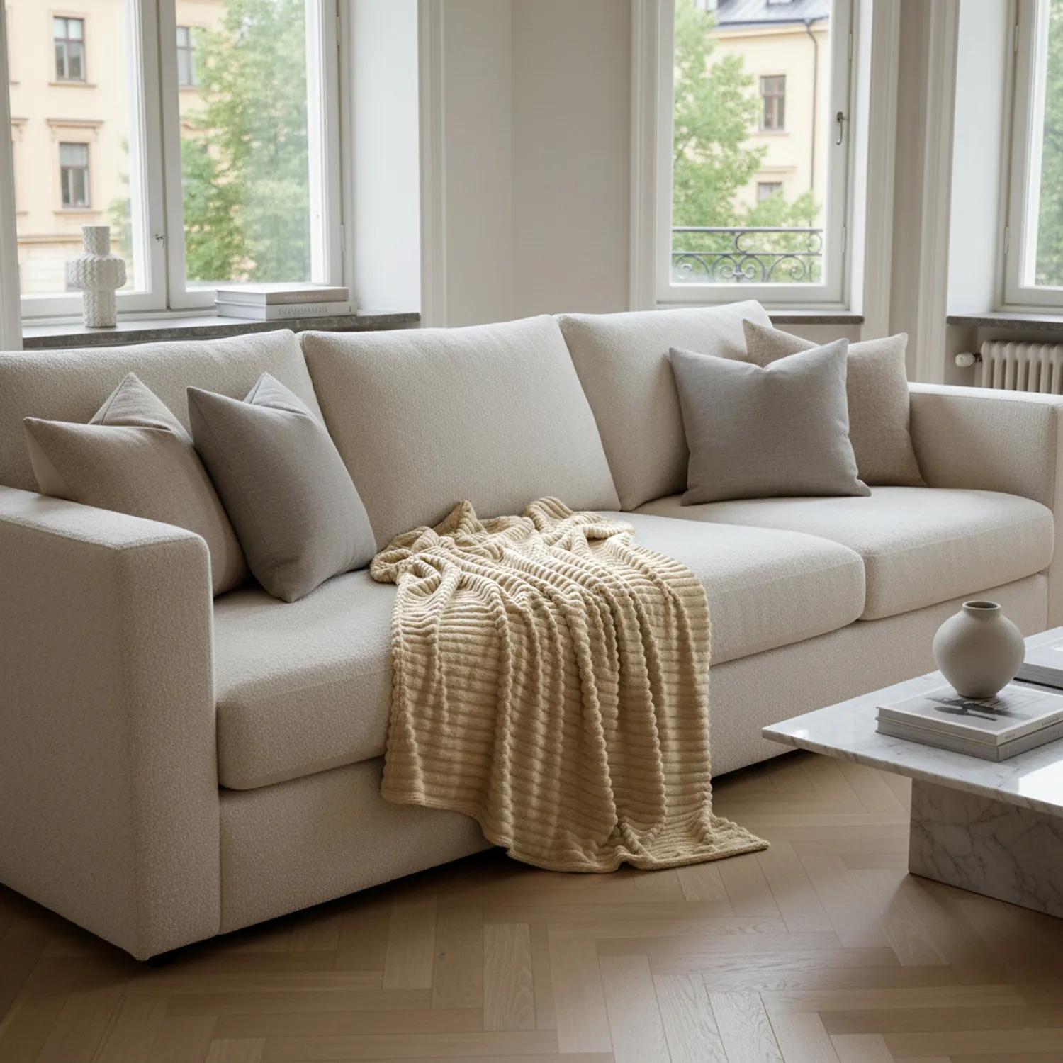 Pledd - Haines Blanket (beige)