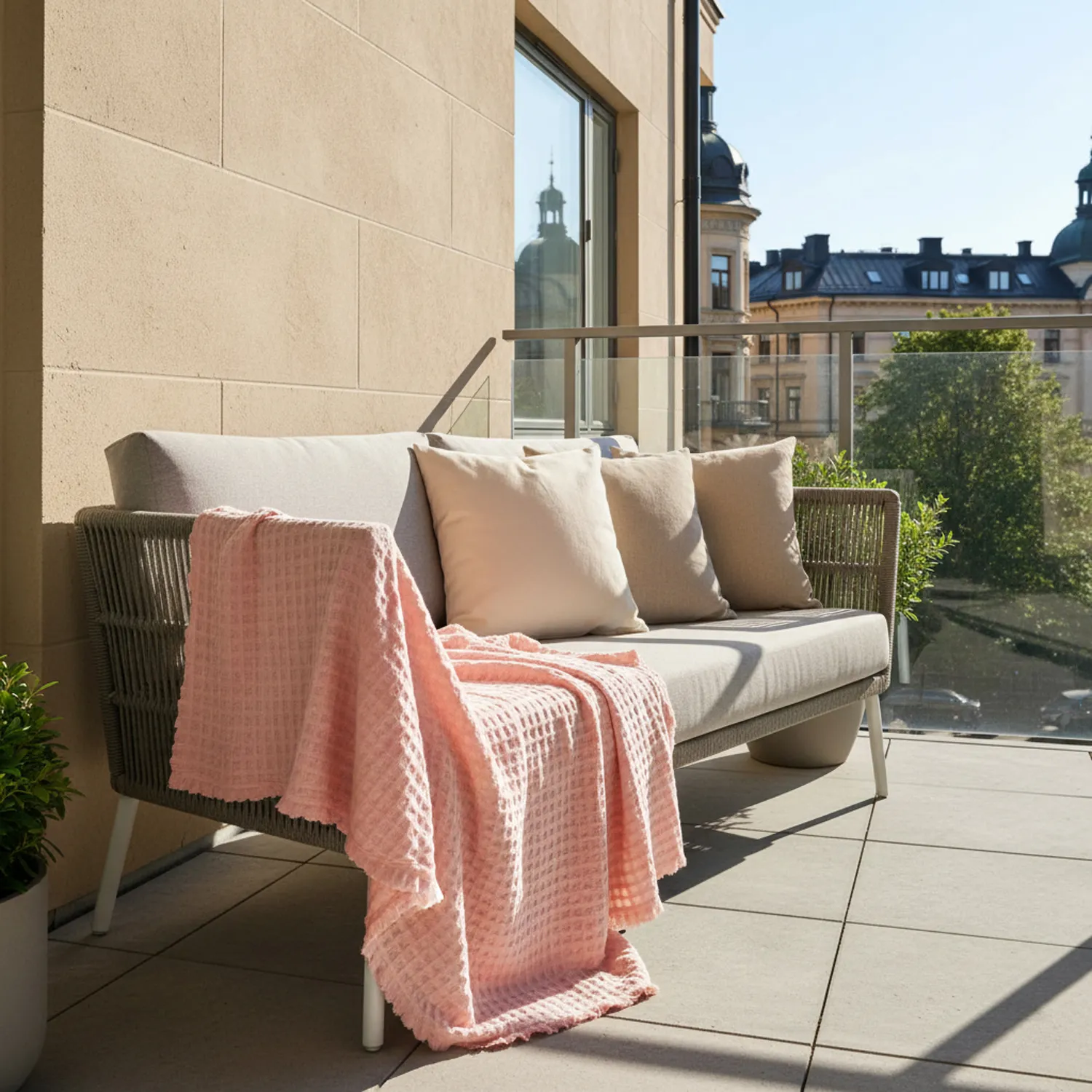 Pledd - Juneau Blanket (rosa)