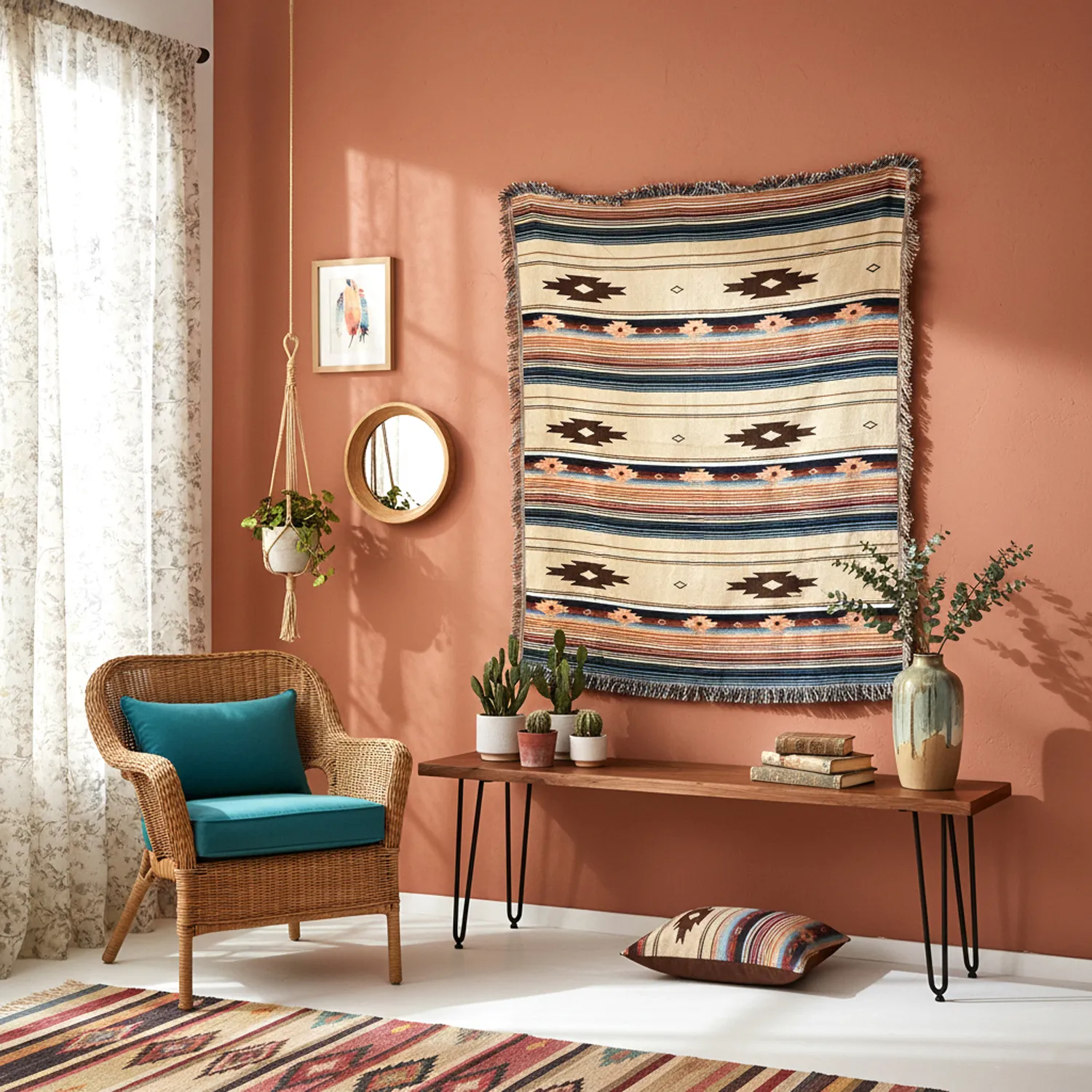 Pledd - Byblos Tapestry Blanket (multi)