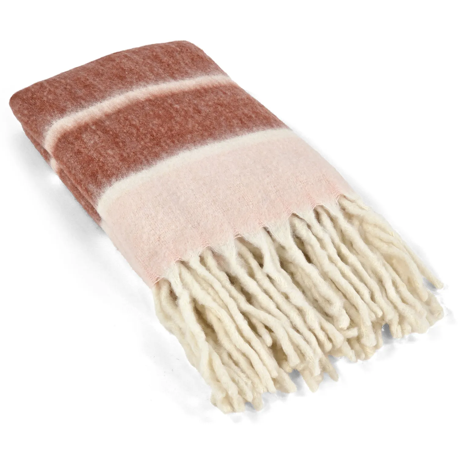 Pledd - Pledd i ullblanding - Charlotte (rosa)