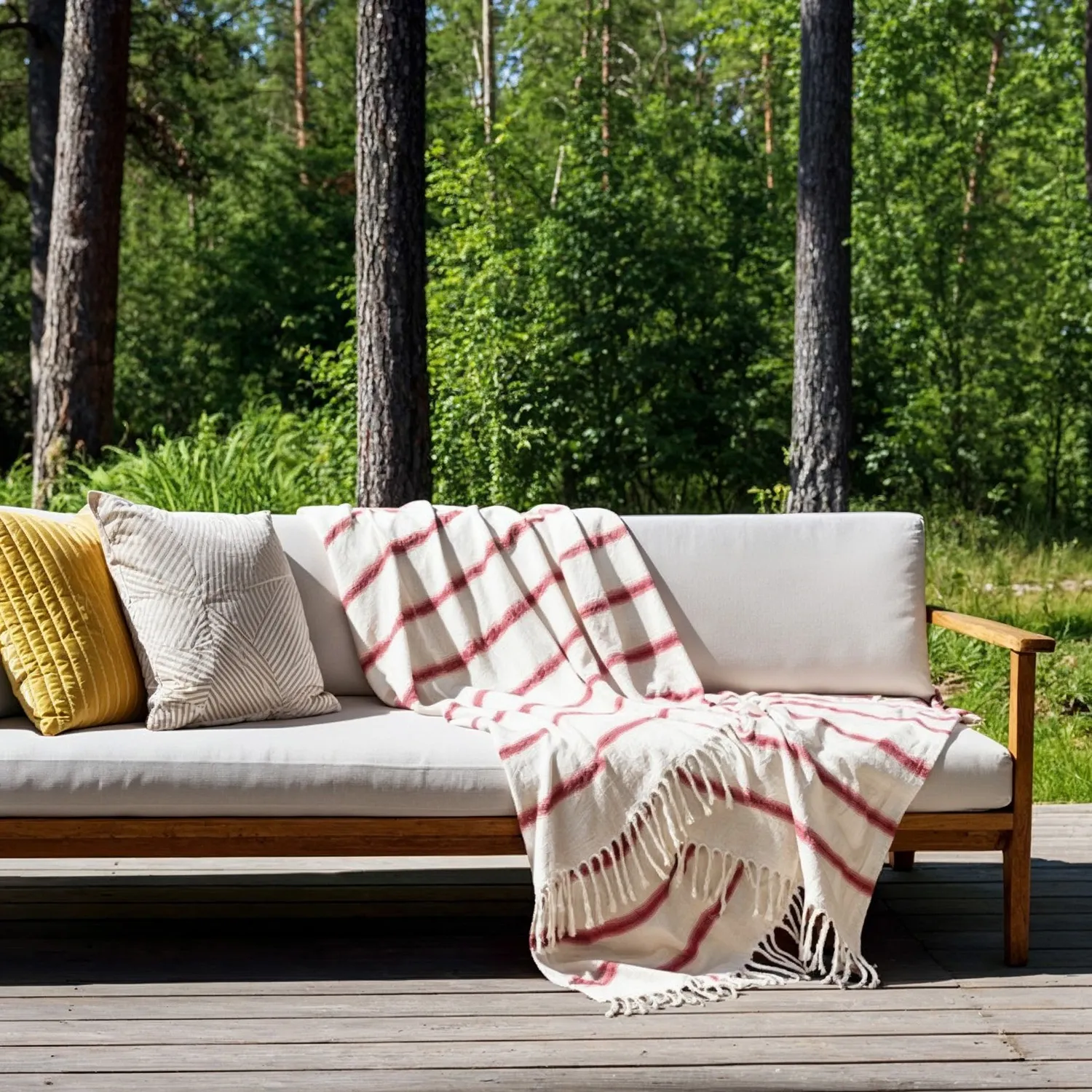 Pledd - Pledd i ullblanding - Miranda (rosa)