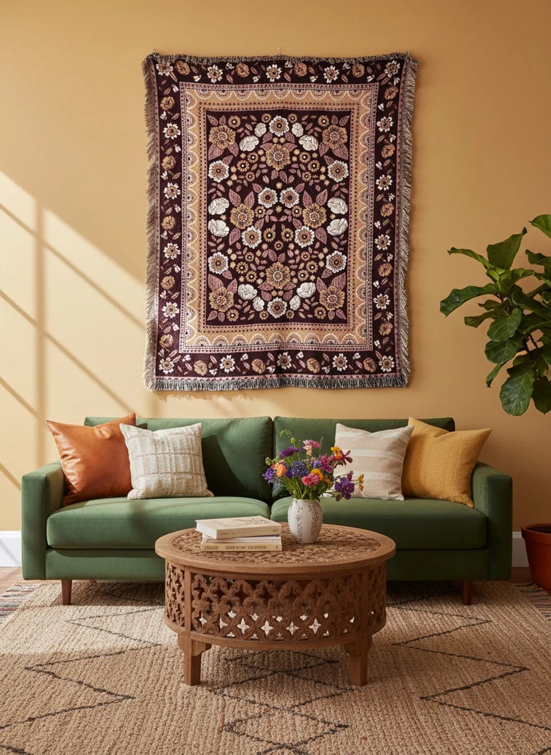 Pledd - Quetta Tapestry Blanket (multi)