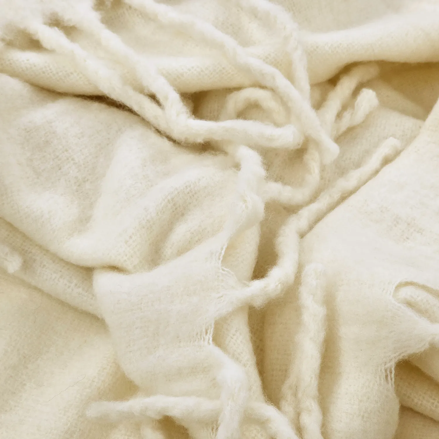 Pledd - Pledd i ullblanding - Samantha (offwhite)